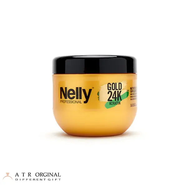 nelly professional gold 24k keratin ماسک مو کراتینه گلد 24k نلی 500 میل