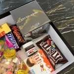 باکس هدیه مردانه عطر لالیک مشکی چوبی انکر نویر