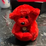 عروسک خرس قلبدار پولیشی خارجی