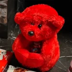 عروسک خرس قلبدار پولیشی خارجی