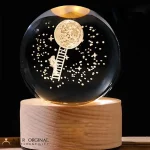 چراغ خواب گوی کریستالی مدل نردبان ماه