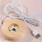 چراغ خواب گوی کریستالی مدل قلب پنبه ای