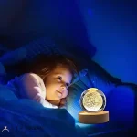 چراغ خواب گوی کریستالی مدل ماه کامل