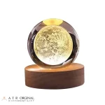 چراغ خواب گوی کریستالی مدل ماه کامل