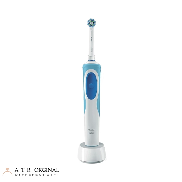 oral-b-vitality-cross-action-electric-toothbrush-white-color مسواک برقی اورال-بی مدل Vitality Cross Action رنگ سفید آبی