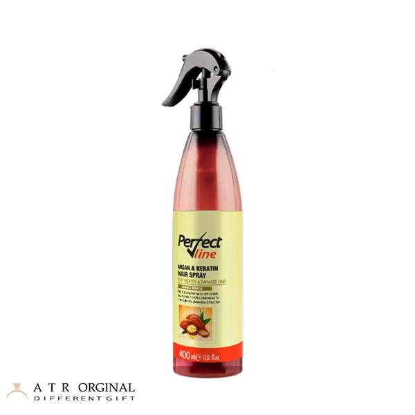 اسپری دوفاز احیا کننده مو حاوی آرگان و کراتین پرفکت لاین