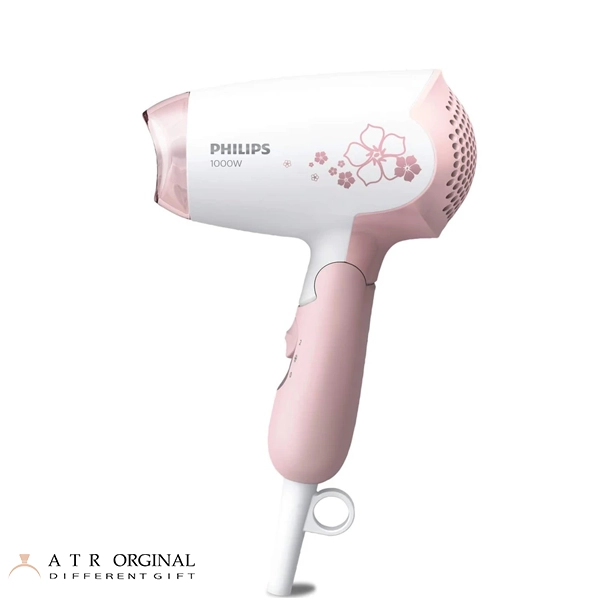 philips-hp8108-Hairdryer سشوار مسافرتی فیلیپس مدل HP8108 رنگ سفید صورتی