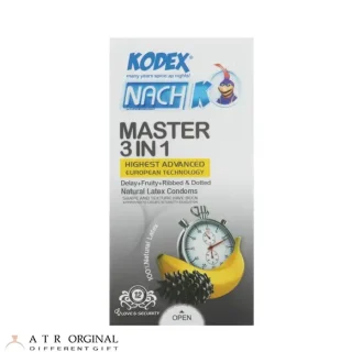 کاندوم تاخیری کدکس مدل Master 3 In 1 بسته 12 عددی