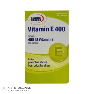 کپسول ویتامین E 400 سافت ژل یوروویتال بسته 40 عددی
