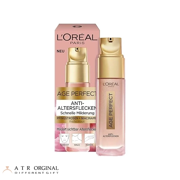 age-Perfect-Correcting-Enriched-Peonies-Niacinamide-loreal سرم ضد لک و روشن کننده ایج پرفکت لورال