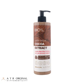 ماسک مو بیول حاوی عصاره کاکائو حجم 500 میلی لیتر