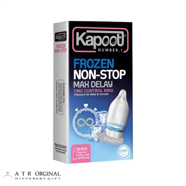 Frozen Non-stop kapooti condom pack of 10-1 کاندوم کاپوت مدل Frozen Non stop بسته 10 عددی