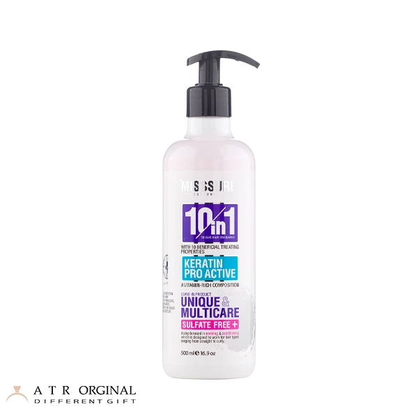 Misssuri 10 In 1 Keratin Pro Active سرم مو کراتینه چند منظوره میسوری مناسب انواع مو حجم 500 میلی لیتر