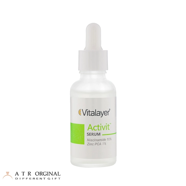 vitalayer-niacinamide-serum سرم ضد جوش ویتالیر مدل Activit مناسب پوست چرب حجم 30 میلی لیتر