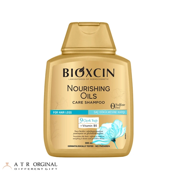 Bioxin Anti-hair Loss Shampoo Contains 9 Nourishing Oils شامپو ضد ریزش بیوکسین حاوی 9 روغن مغذی مناسب موهای خشک و آسیب دیده حجم 300 میل