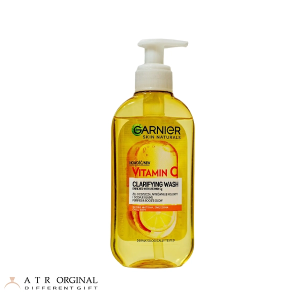 ژل شستشوی صورت مدل Vitamin C حجم 200 میل گارنیر