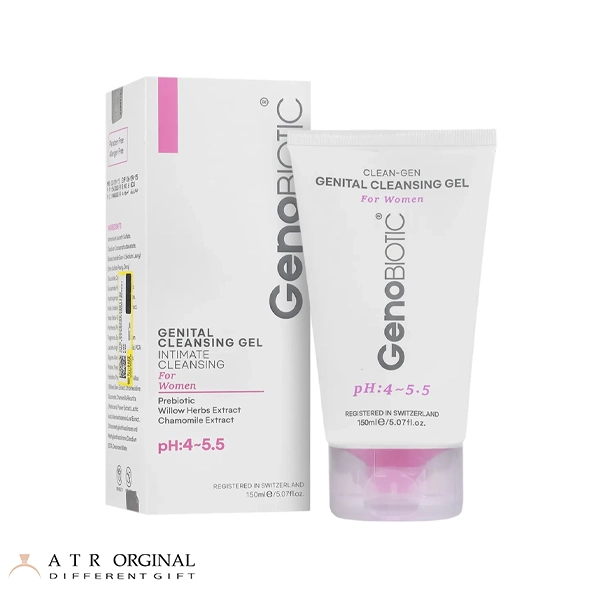 Geno Biotic Intimate Cleansing Gel For Women Genital Cleansing ژل شستشوی بانوان ژنوبایوتیک حجم 150میلی لیتر