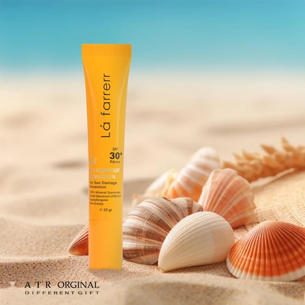 کرم ضد آفتاب دورچشم بدون رنگ لافارر، 30 SPF، مدل مینرال، مناسب انواع پوست و حجم 15 میلی‌لیتر