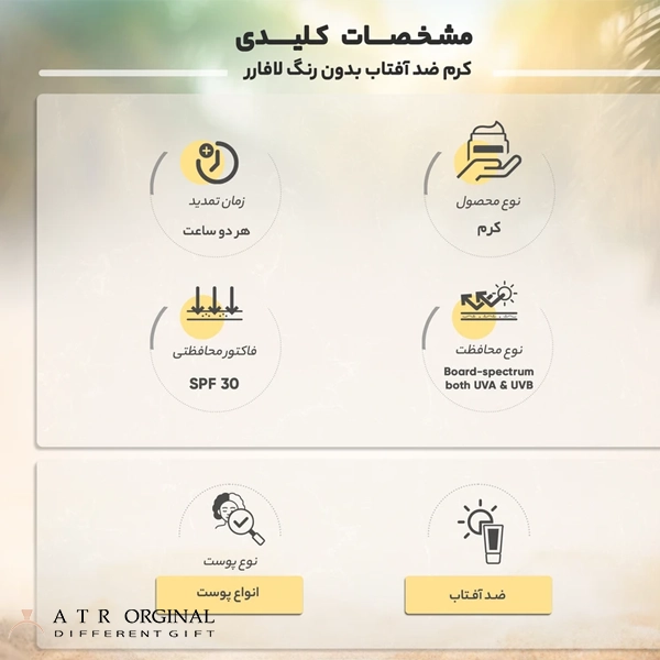 کرم ضد آفتاب دورچشم بدون رنگ لافارر، 30 SPF، مدل مینرال، مناسب انواع پوست و حجم 15 میلی‌لیتر