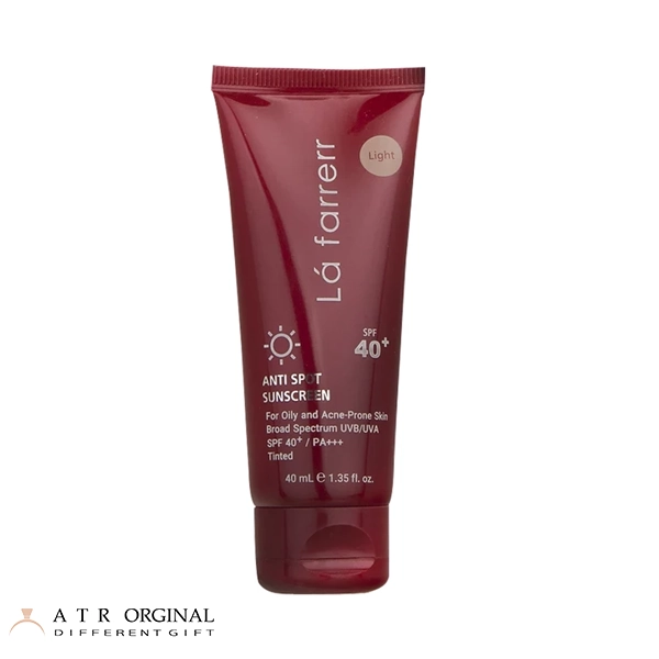 Lafarre SPF40-Light sunscreen and anti-dark spot cream, suitable for oily skin, volume 40 ml کرم ضدآفتاب و ضدلک رنگی لافارر مدل SPF40-Light، مناسب پوستهای چرب