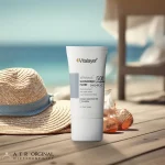 فلوئید ضدآفتاب بی‌رنگ ویتالیر SPF50 مدل Whitevit مناسب انواع پوست، حجم 50 میلی‌لیتر