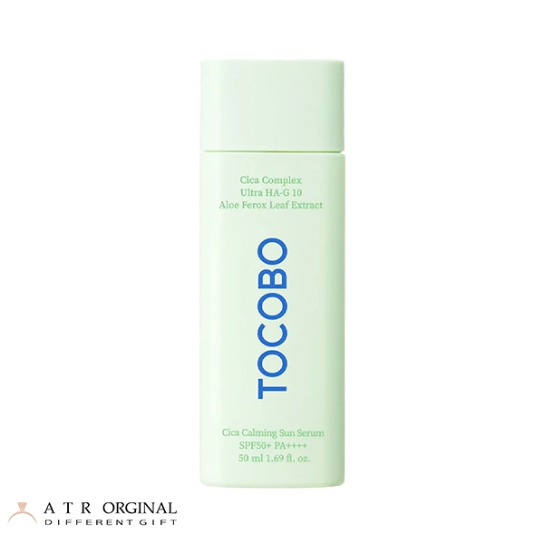 cica calming sun serum tocobo ضدآفتاب کرمی تسکین دهنده سیکا توکوبو(خنک کننده)