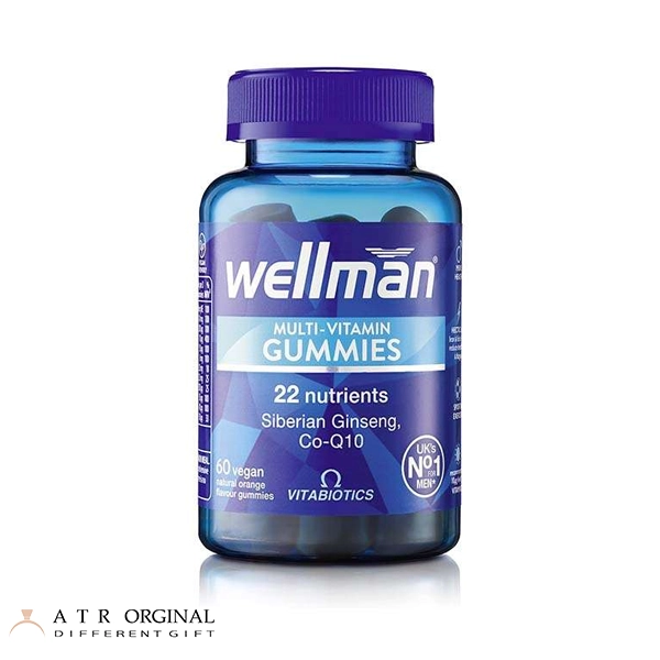 vitabiotics-wellman-multivitamin-gummies پاستیل مولتی ویتامین آقایان ول من ویتابیوتیکس 60 عدد