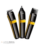 ست ماشین اصلاح موی بدن و صورت اچ تی سی مدل 3in1 Men Groomingkit