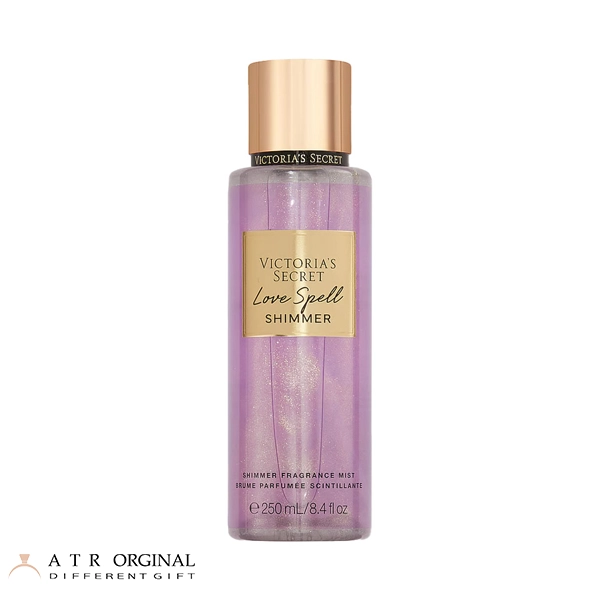 Victoria's Secret Body Splash Love Spell Shimmer بادی اسپلش اکلیلی لاو اسپل شیمر ویکتوریا سکرت اورجینال