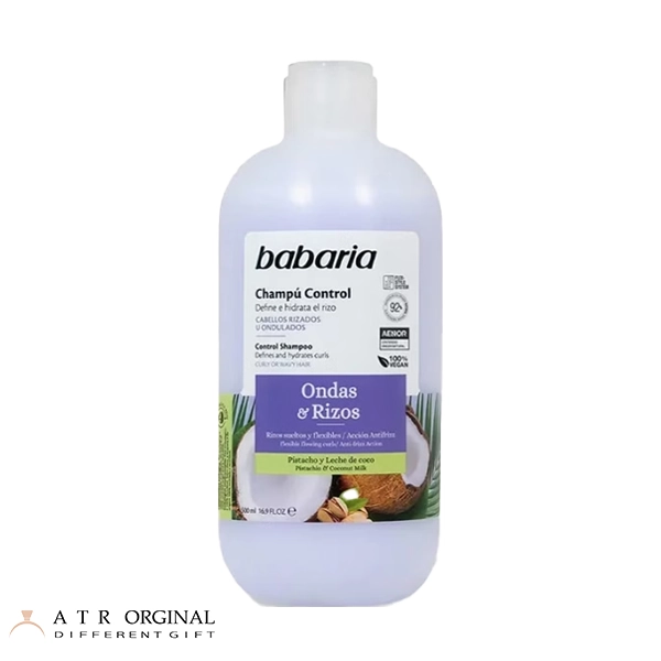 Only Curls shampoo babaria 500 ml شامپو آبرسان عمیق مو باباریا مدل Only Curls مناسب موهای فر و مجعد