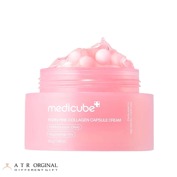 medicube-pdrn-pink-collagen-capsule-cream کرم کپسولی کلاژن و PDRN مدیکیوب حجم 50 میلی لیتر