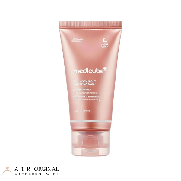 night skin mask with collagen medicube ماسک شب کلاژن مدی کیوب 75 میل