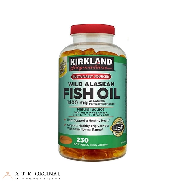 کپسول روغن ماهی آلاسکای وحشی کرکلند