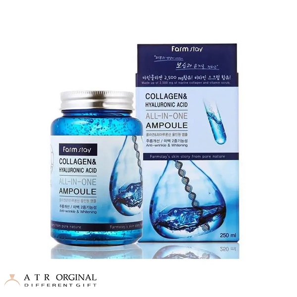 farm-stay-collagen-hyaluronic-acid-all-in-one-ampoule ژل آبرسان و هیالورونیک اسید فارماسی (فارم استی)