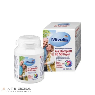 قرص مولتی ویتامین کامل A-Z بالای 50 سال میولیس 100 عدد