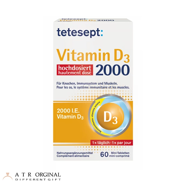 tetesept-vitamin-d3-tablet ویتامین D3 تتسپت