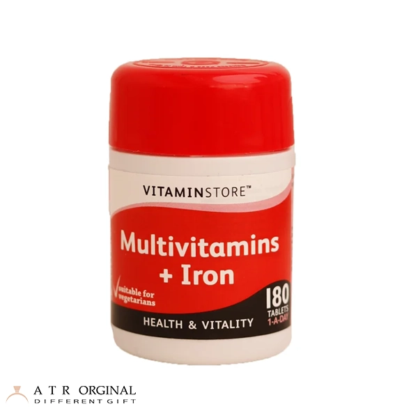 vitaminstore multivitamin and iron قرص مولتی ویتامین و آهن ویتامین استور