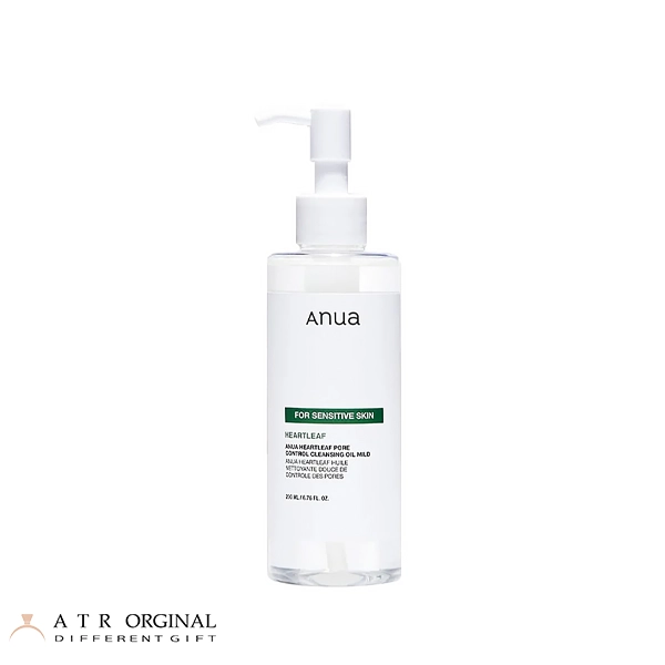 ANUA Heartleaf Pore Control Cleansing Oil Mild روغن پاک کننده و کنترل منافذ آنوا مخصوص پوست حساس
