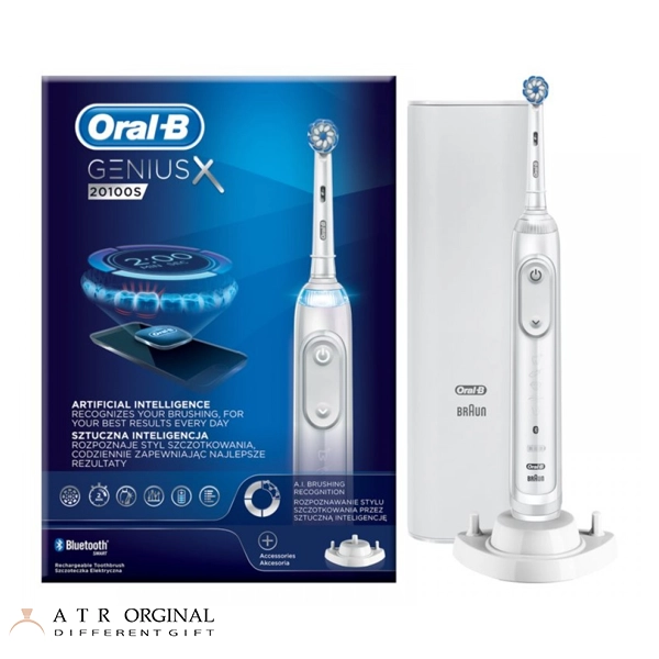 Oral-B Genius X 20100 white Electric Toothbrush مسواک برقی اورال بی مدل جنیوس X 20100 سفید