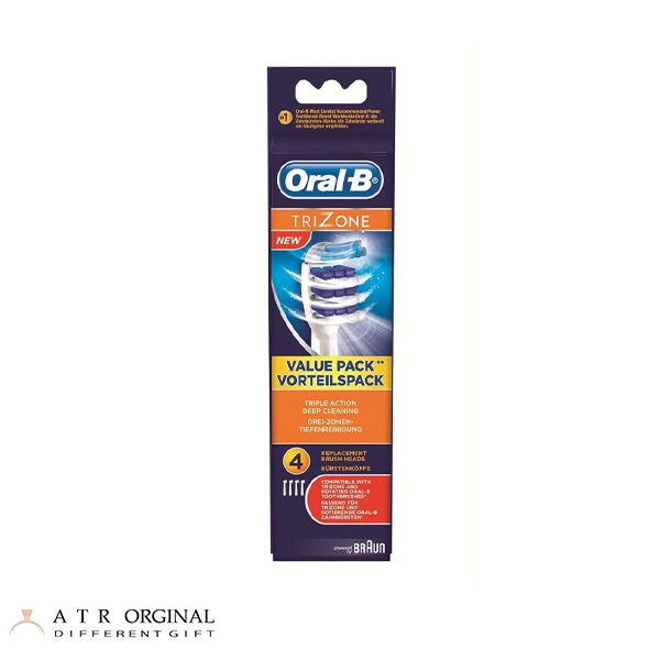 Oral-b Trizone toothbrush head Braun-1 سری یدک مسواک برقی اورال بی مدل TRIZONE بسته 4 عددی