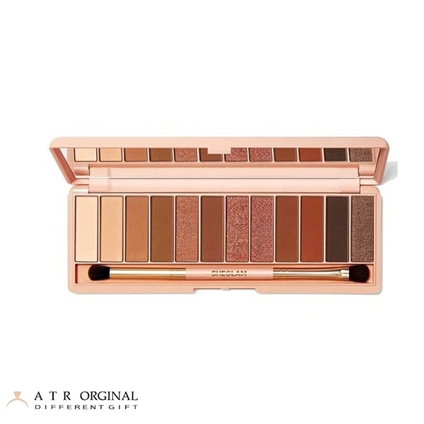 SHEGLAM BURGUNDY PALETTE پالت سايه 12 رنگ بورگاندی شیگلم