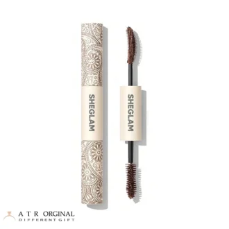 ریمل قهوه ای دو سر شیگلم حجم دهنده و بلند کننده مدل All In One