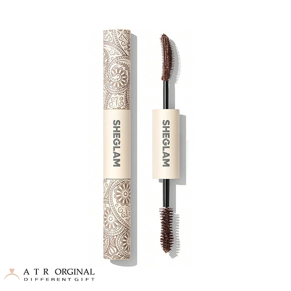 Sheglam brown ALL-IN-ONE VOLUME & LENGTH MASCARA-WASHABLE ریمل قهوه ای دو سر شیگلم حجم دهنده و بلند کننده مدل All In One