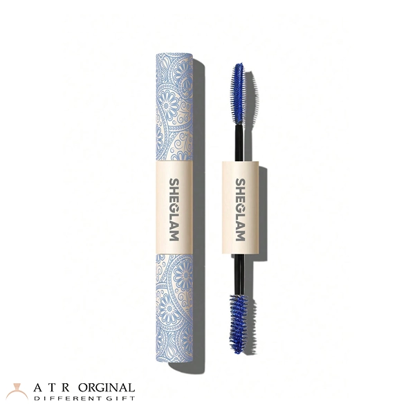 all-in-one-volume-length-mascara-waterproof-blue ریمل دو سر شیگلم مدل آبی