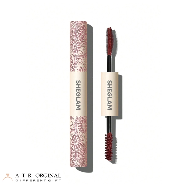 all-in-one-volume-length-mascara-waterproof-brugundy ریمل زرشکی دوسر شیگلم مدل All-In-One