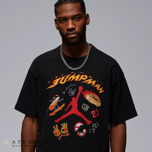 Nike Men black and red logo TShirt running 1 Color تی شرت مردانه نایک مدل NBA 1 color