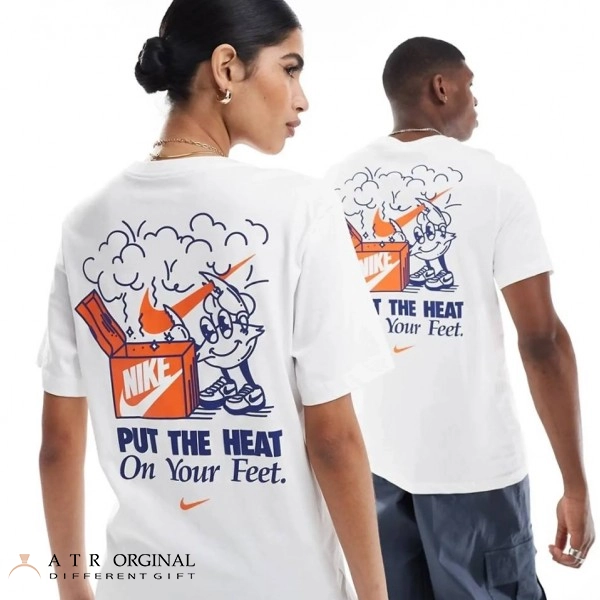 Nike Menbig logo white Tshirt Running 1 color تی شرت مردانه نایک مدل Running 1 color