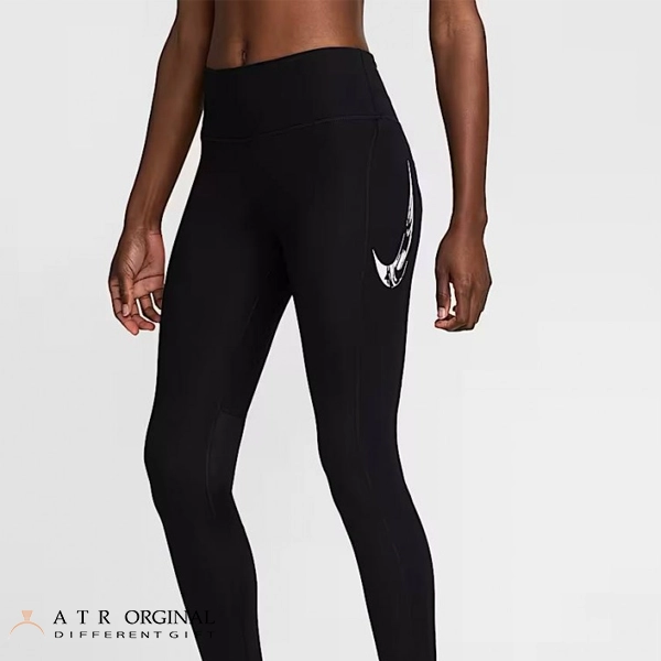 Nike Women's Leggings Fast MID-RISE لگ زنانه نایک مدل Fast MID-RISE