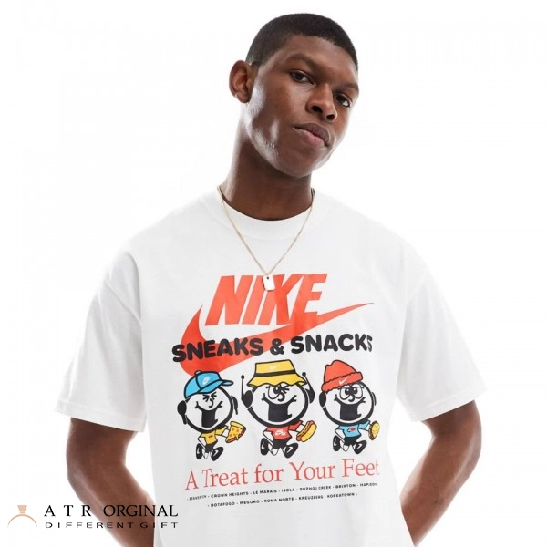 logo Nike white Tshirt Running 1 color تی شرت مردانه نایک مدل Running 1 color