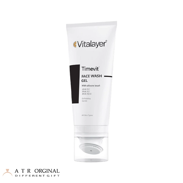 ژل شستشوی صورت لایه بردار Timevit ویتالیر 200ml